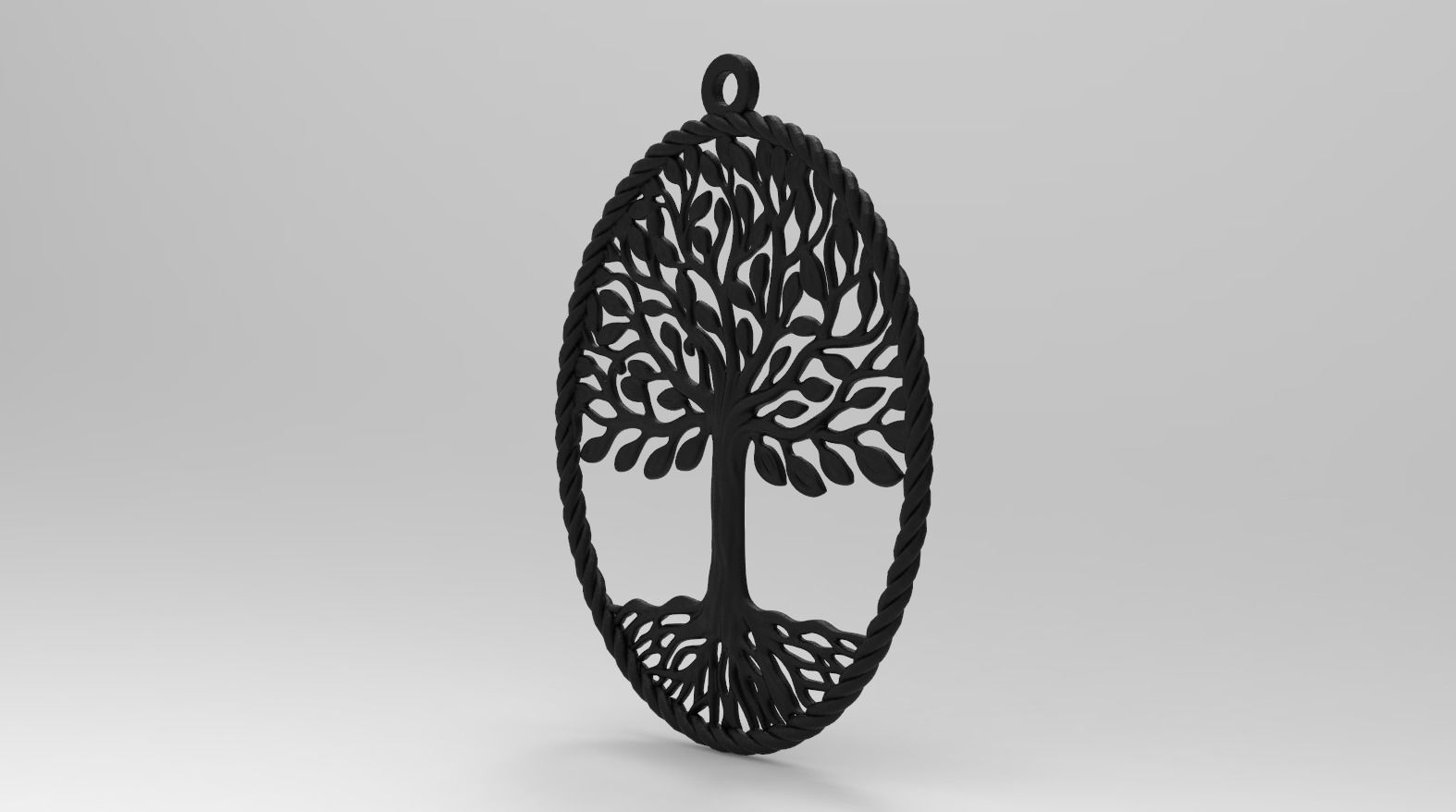 tree timberland pendant 3D print model_7