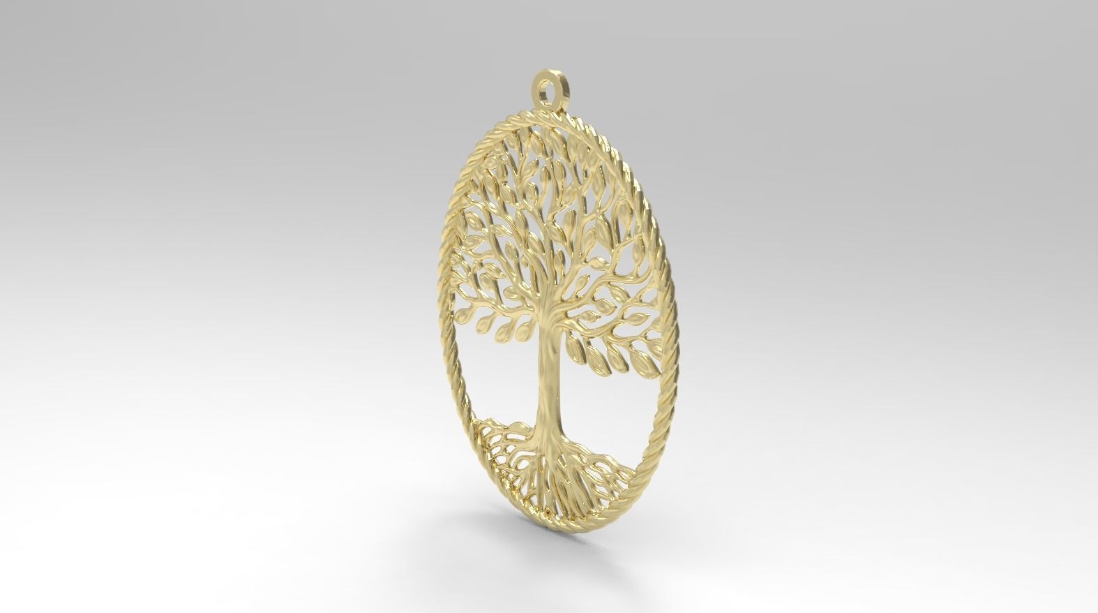 tree timberland pendant 3D print model_5