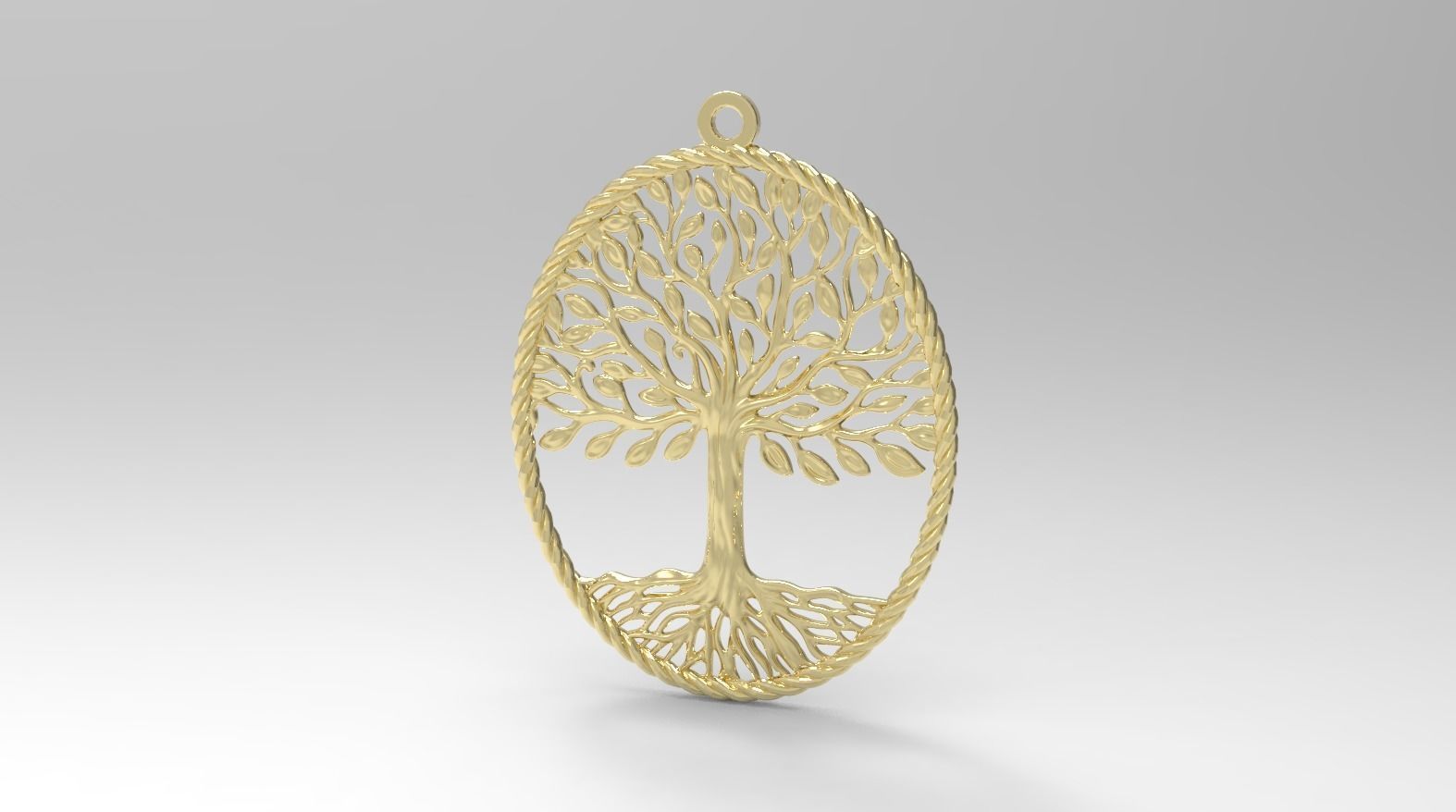 tree timberland pendant 3D print model_2