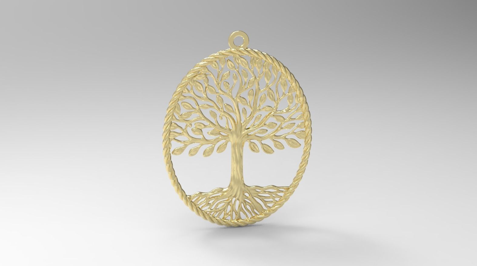tree timberland pendant 3D print model_3