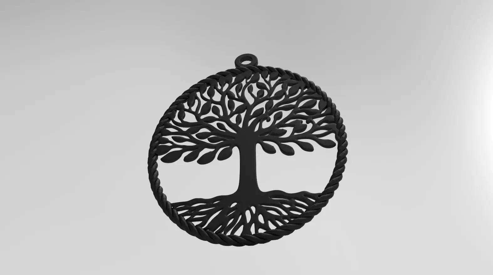 tree timberland pendant 3D print model_0