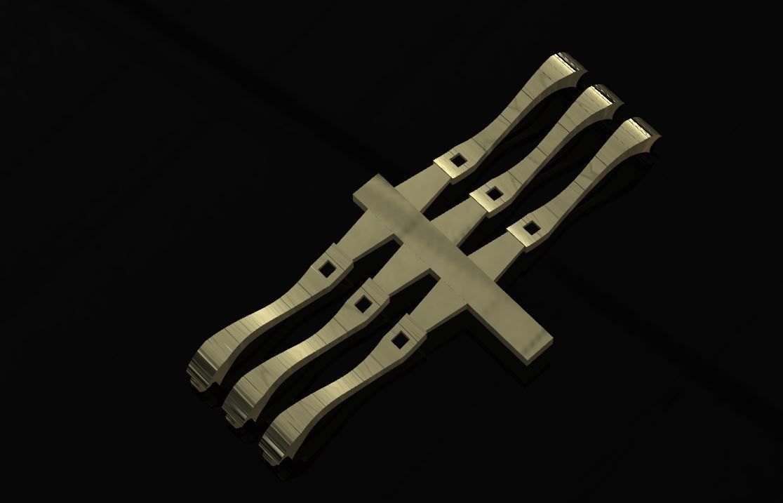 messika paris set with moving stones light weight  3D print model_3