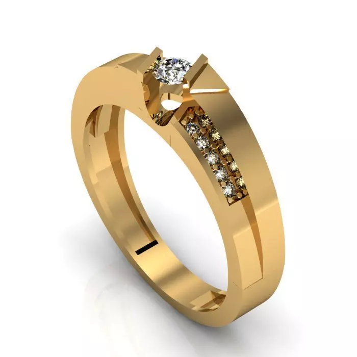 man ring 3D print model_0