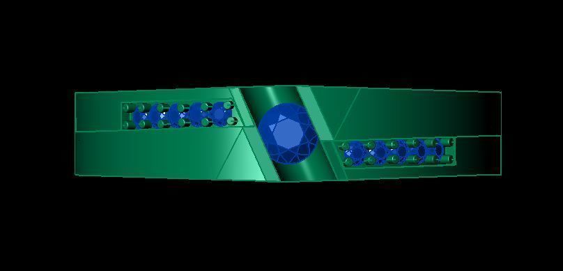 man ring 3D print model_5