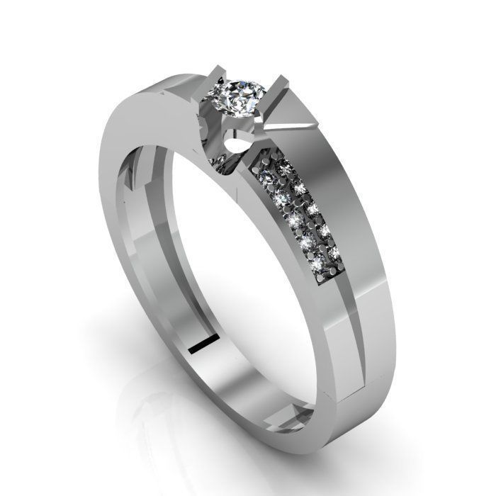 man ring 3D print model_1