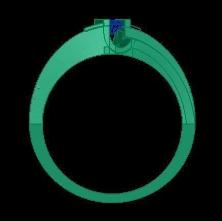 man ring 3D print model_6