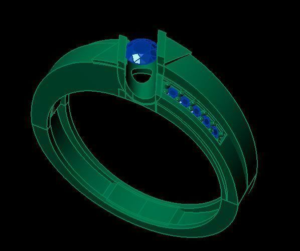 man ring 3D print model_4