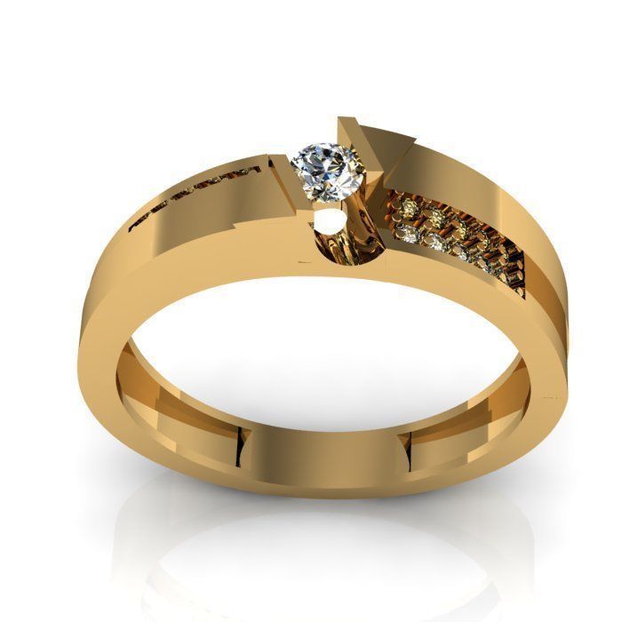 man ring 3D print model_2