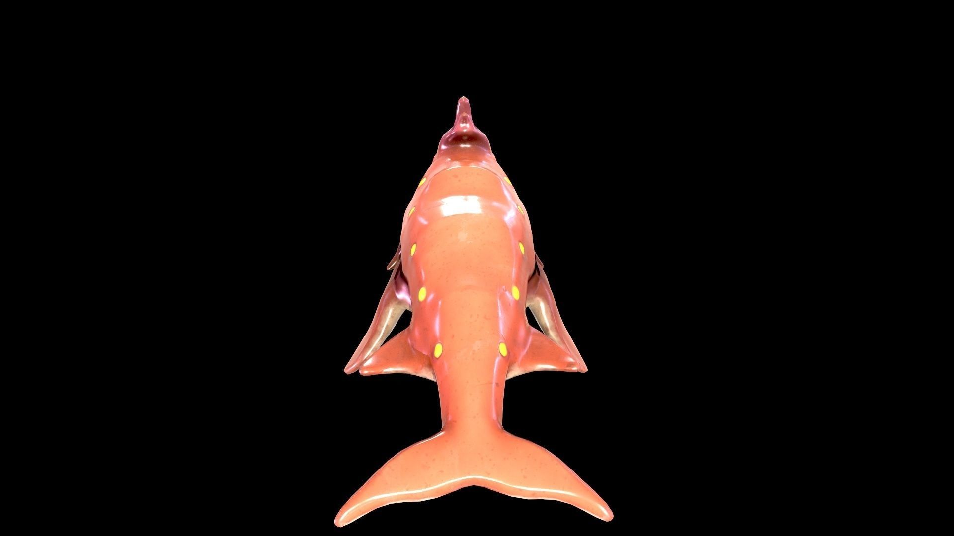 Low Poly Flying Alien Organic Creature Low-poly 3D model Low-poly 3D model_5