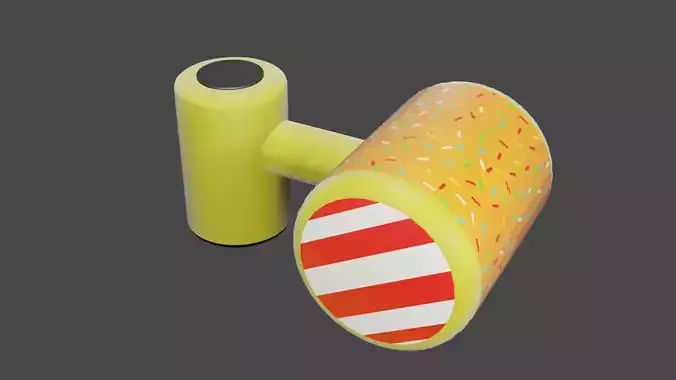 Fall Guys Spinning Hammer Free 3D model