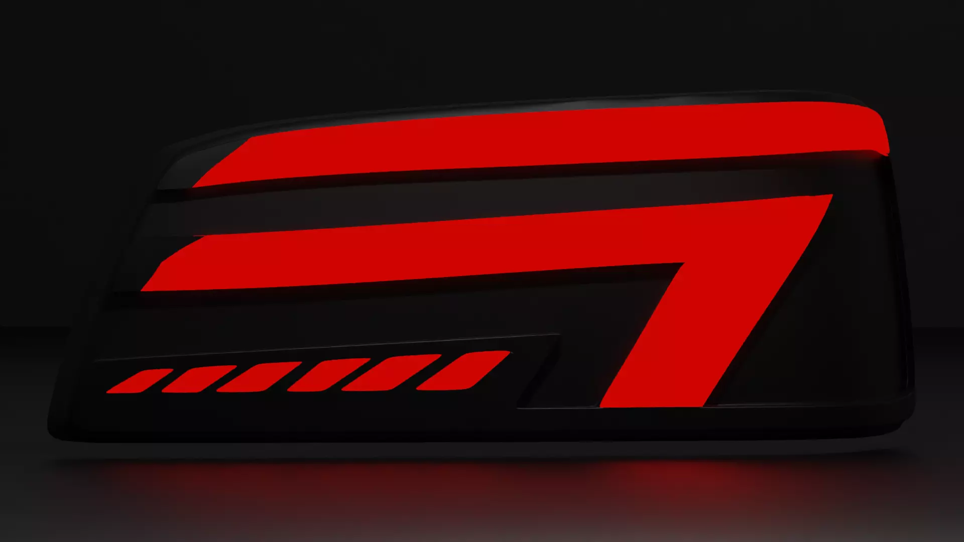 Peugeot pars back light V2 Free low-poly 3D model