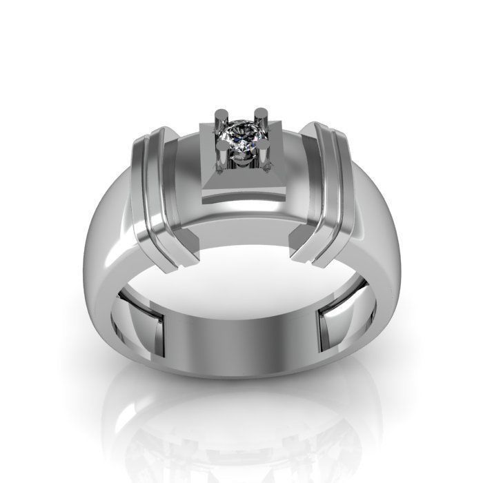 man ring 3D print model_3