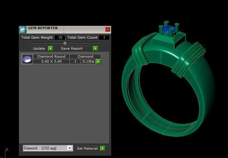 man ring 3D print model_14