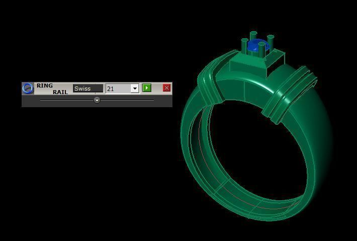 man ring 3D print model_12