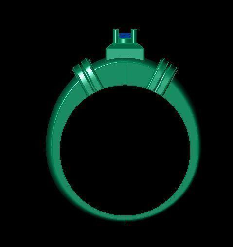 man ring 3D print model_9