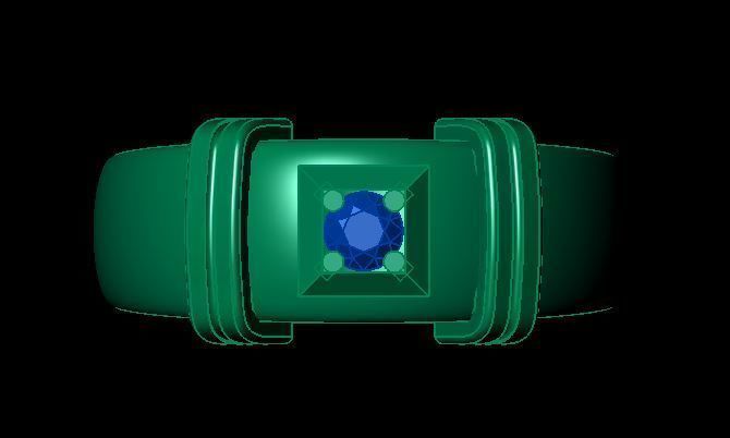 man ring 3D print model_8