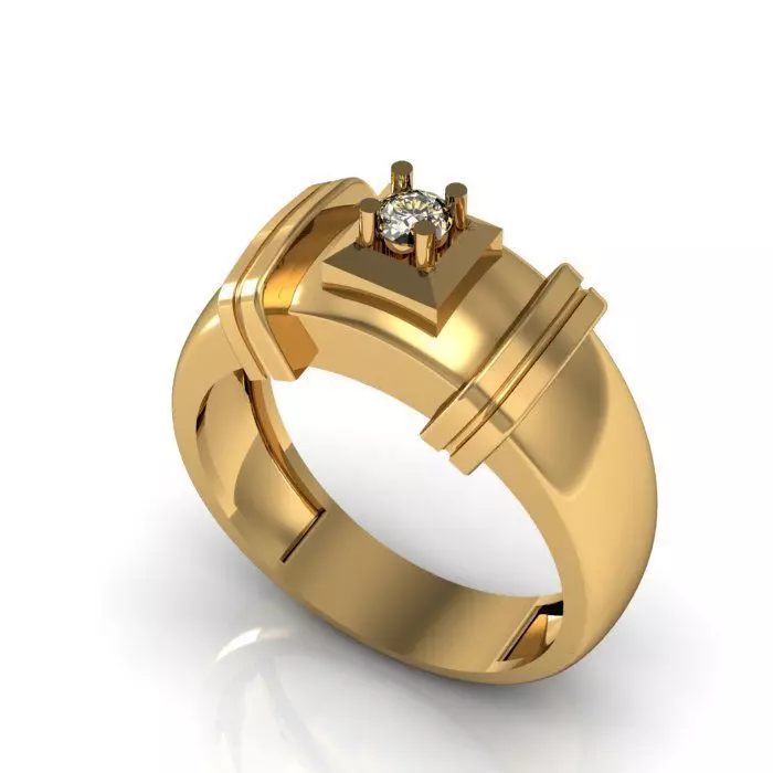 man ring 3D print model_0