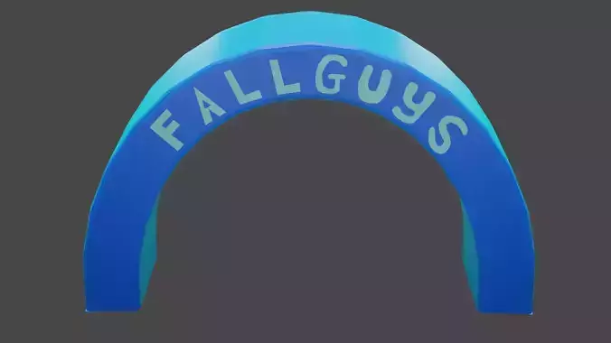Fall Guys Banner Free 3D model