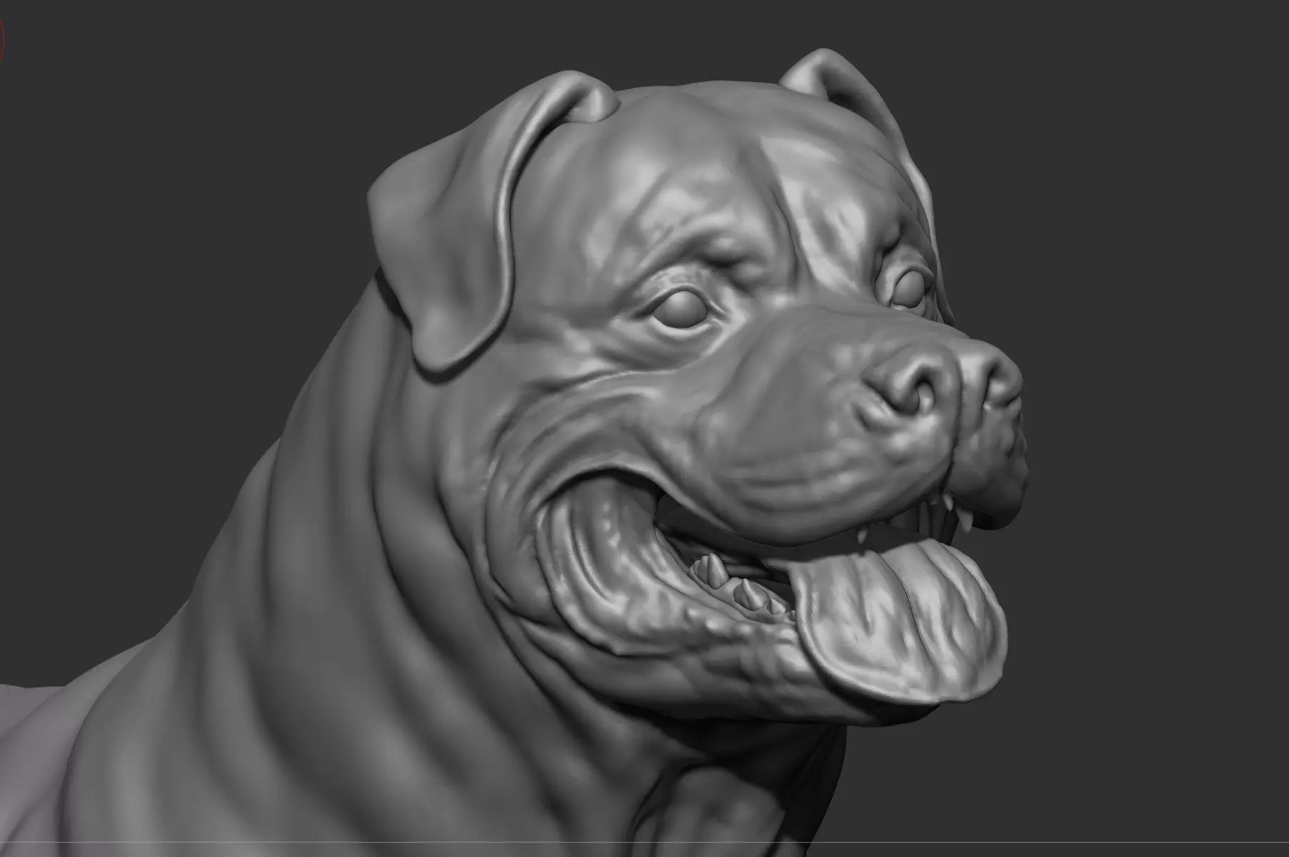 Rottweiler Full body  3D print model_0