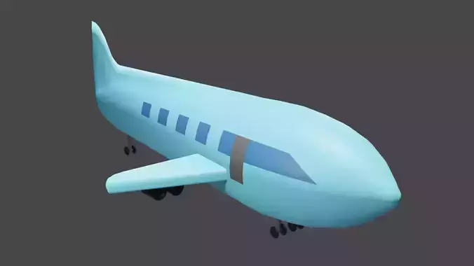 Fall Guys Areoplane Free 3D model