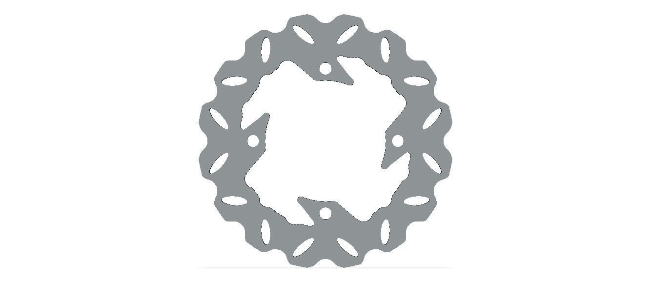 Arashi Rear Brake Disc Rotors 3D model_41
