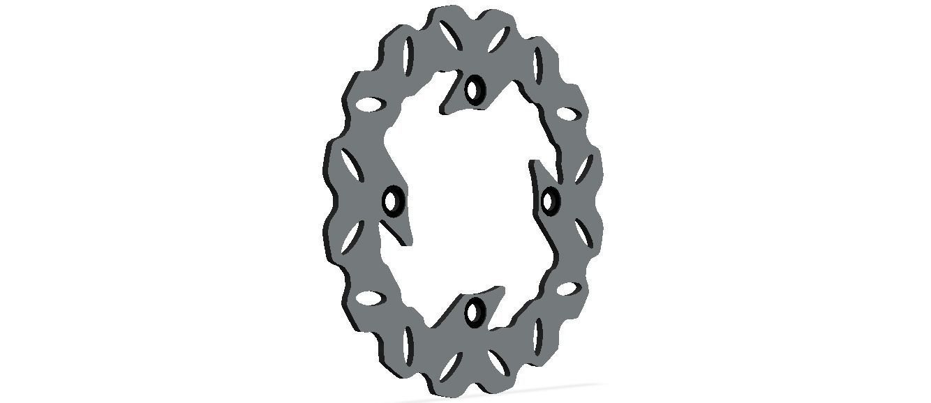 Arashi Rear Brake Disc Rotors 3D model_29