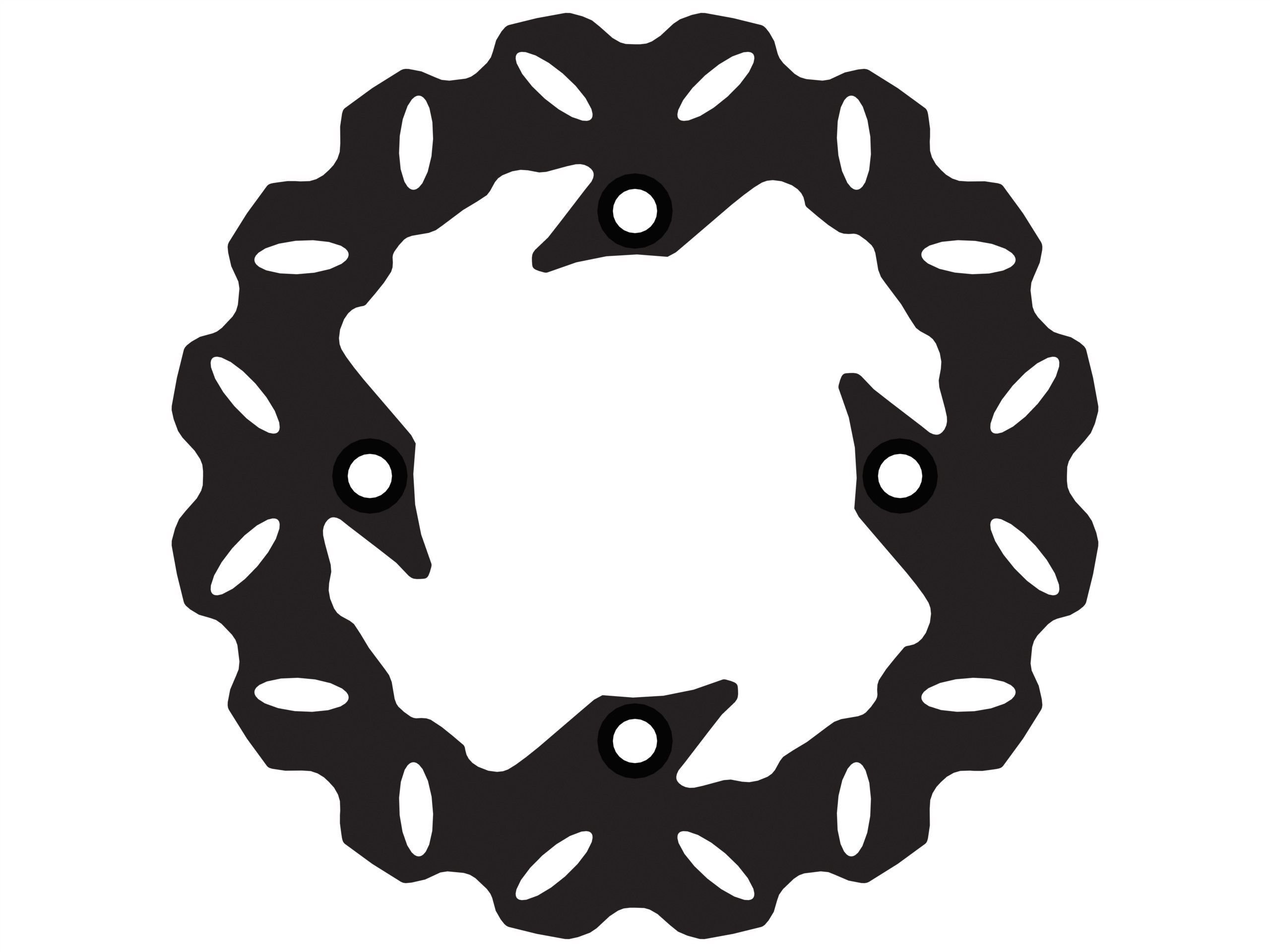 Arashi Rear Brake Disc Rotors 3D model_1