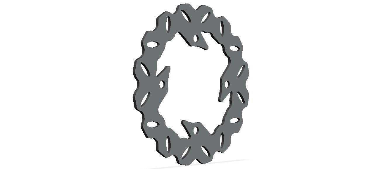 Arashi Rear Brake Disc Rotors 3D model_45
