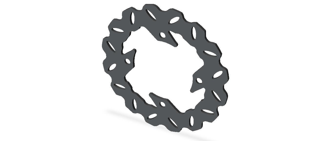 Arashi Rear Brake Disc Rotors 3D model_37