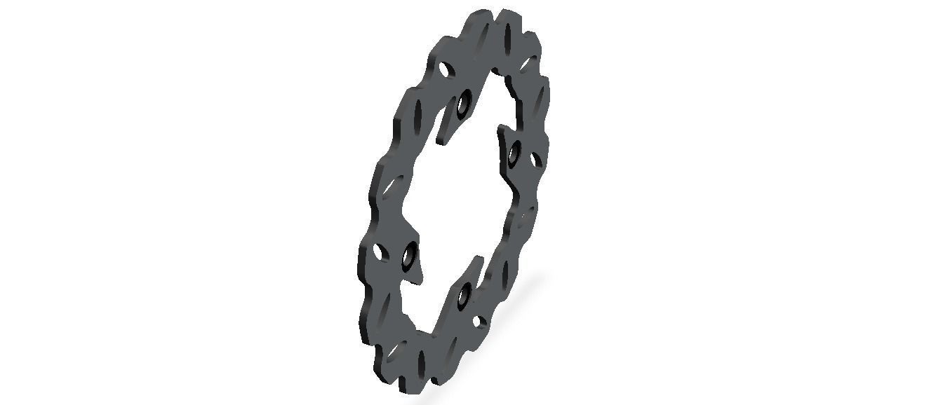 Arashi Rear Brake Disc Rotors 3D model_33