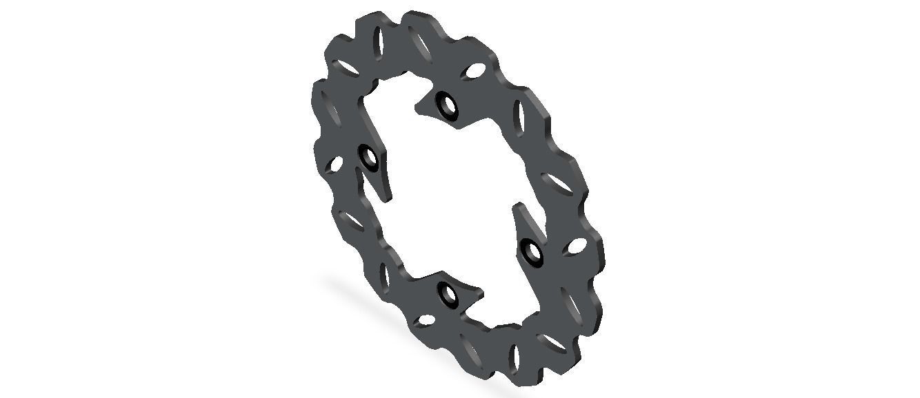 Arashi Rear Brake Disc Rotors 3D model_13