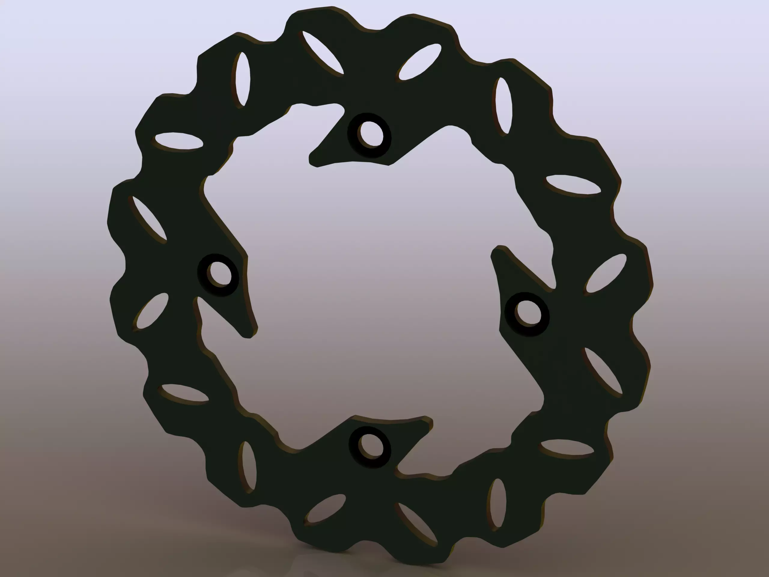 Arashi Rear Brake Disc Rotors 3D model_0