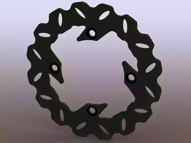 Arashi Rear Brake Disc Rotors 3D model