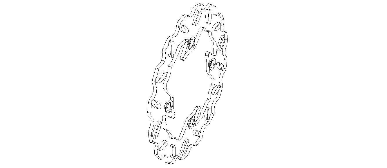 Arashi Rear Brake Disc Rotors 3D model_32