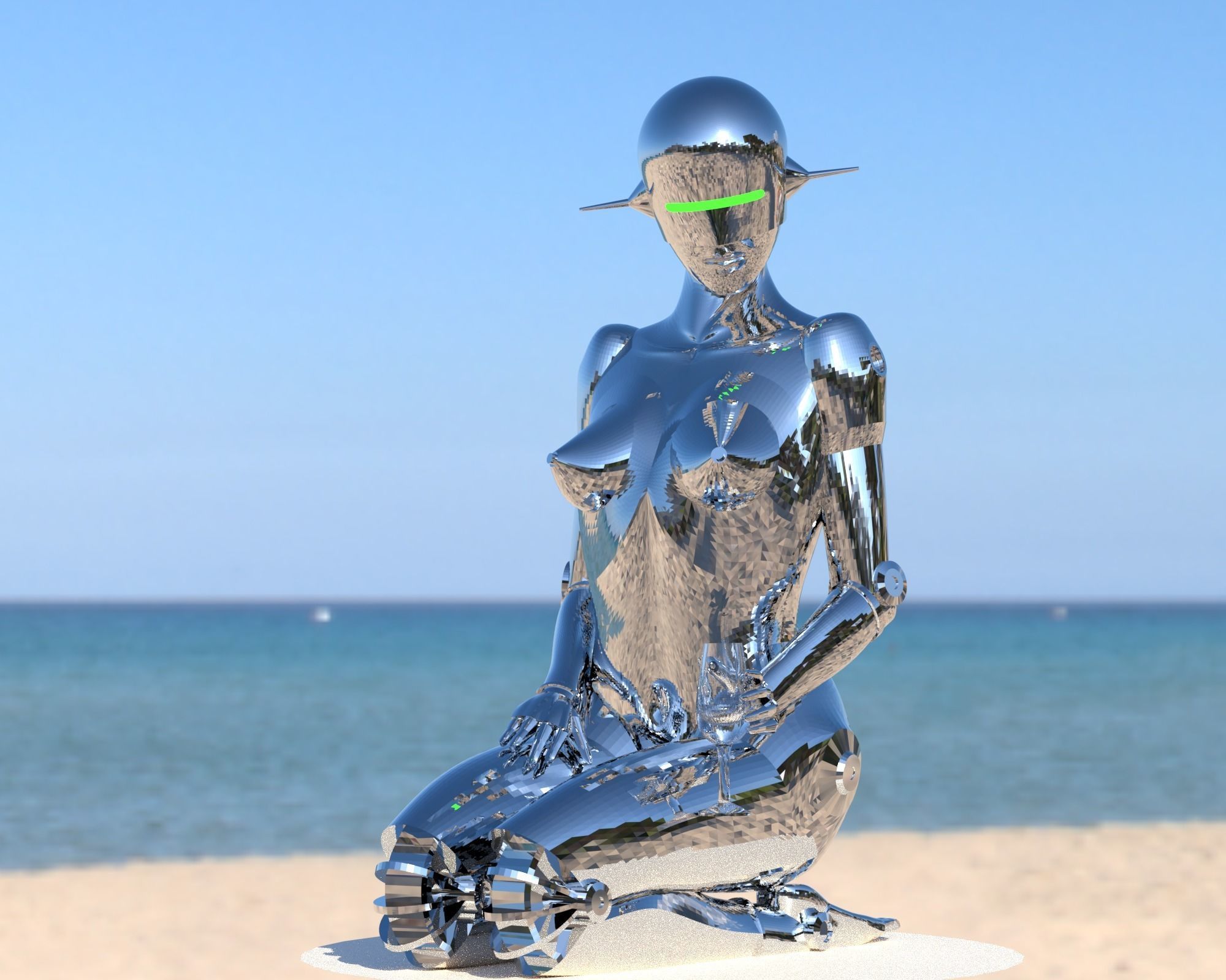 sexy robot 3D print model_8