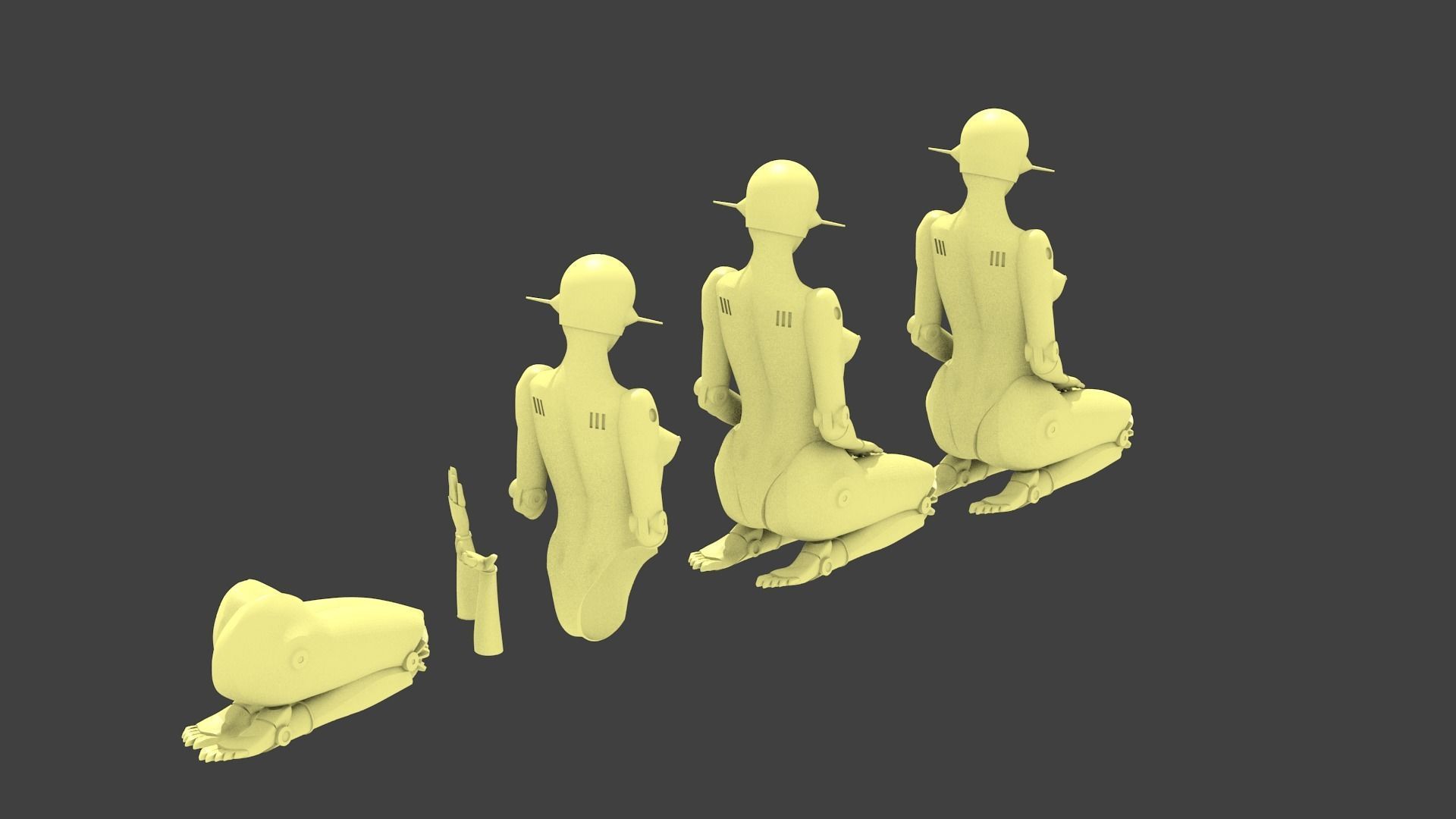 sexy robot 3D print model_16