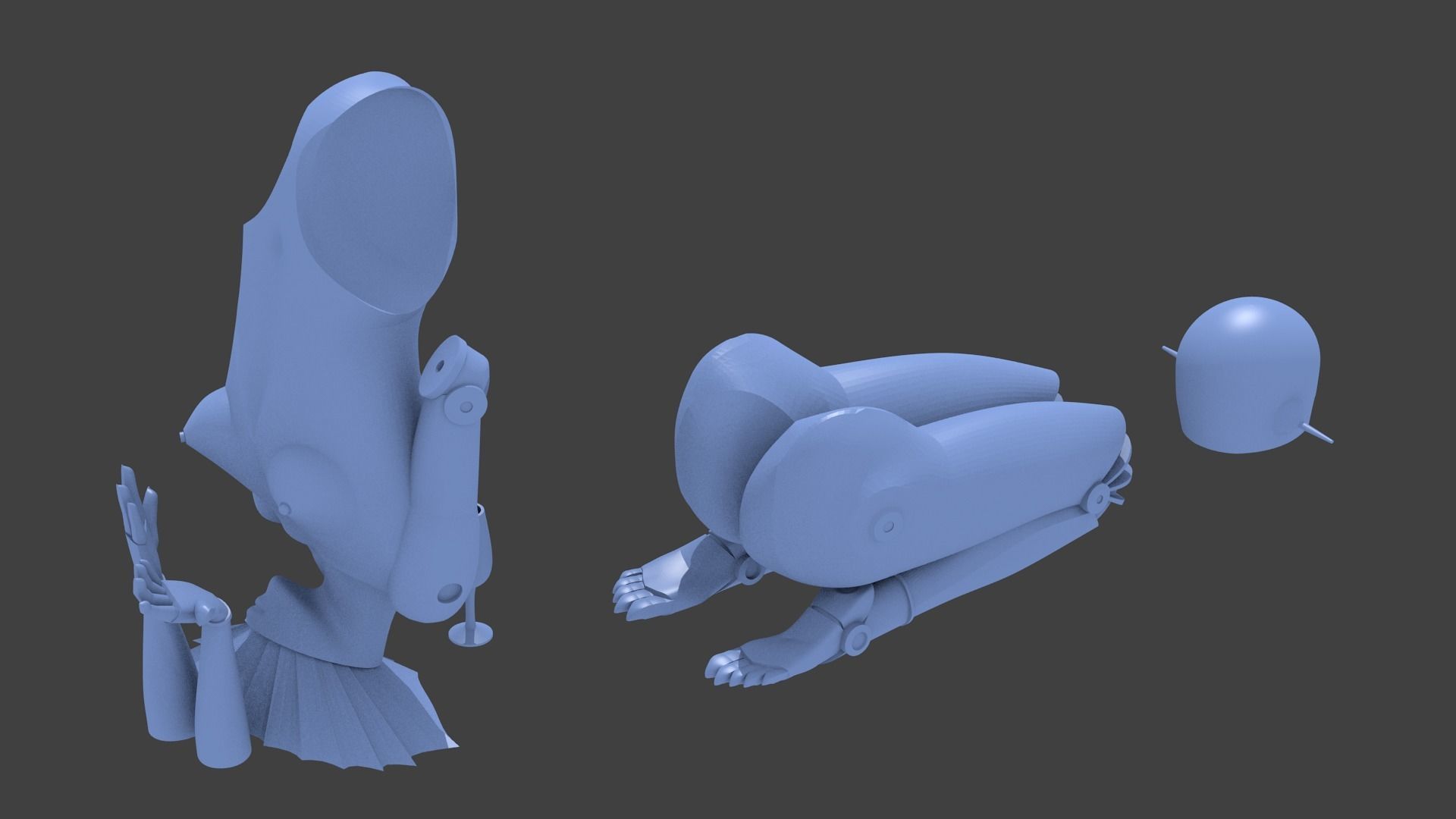 sexy robot 3D print model_14