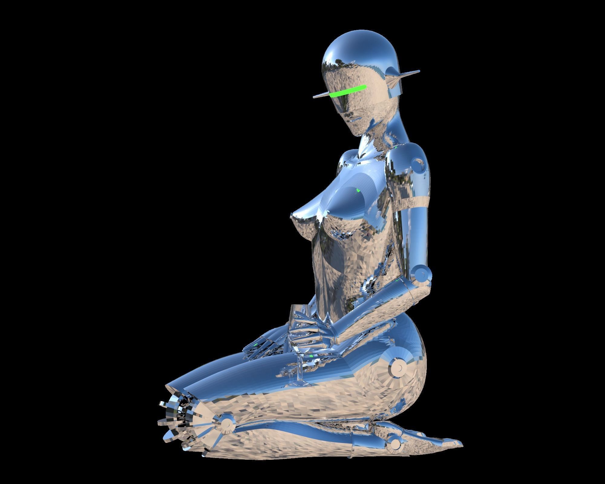 sexy robot 3D print model_11