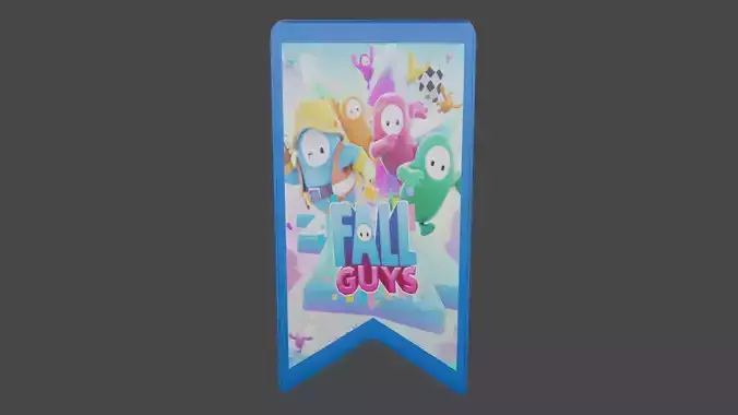 Fall Guys Banner Free 3D model