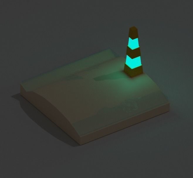 Pyramid Scene Free 3D model_6