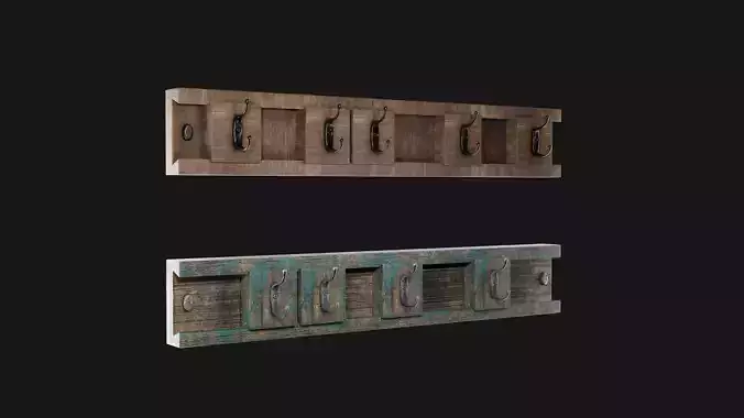 Wooden hanger modular for towels or clothes