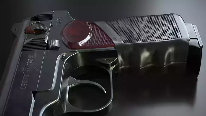 Stechkin Automatic Pistol - APS Low-poly 3D model Low-poly 3D model