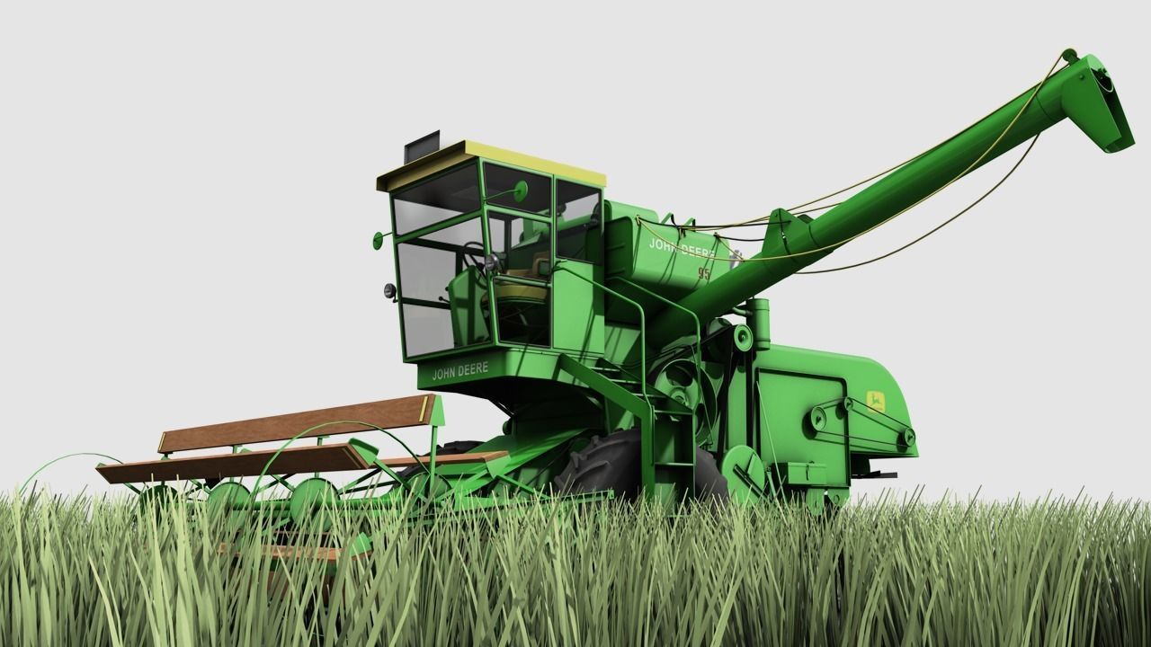 John Deere 95 1959 3D model_5