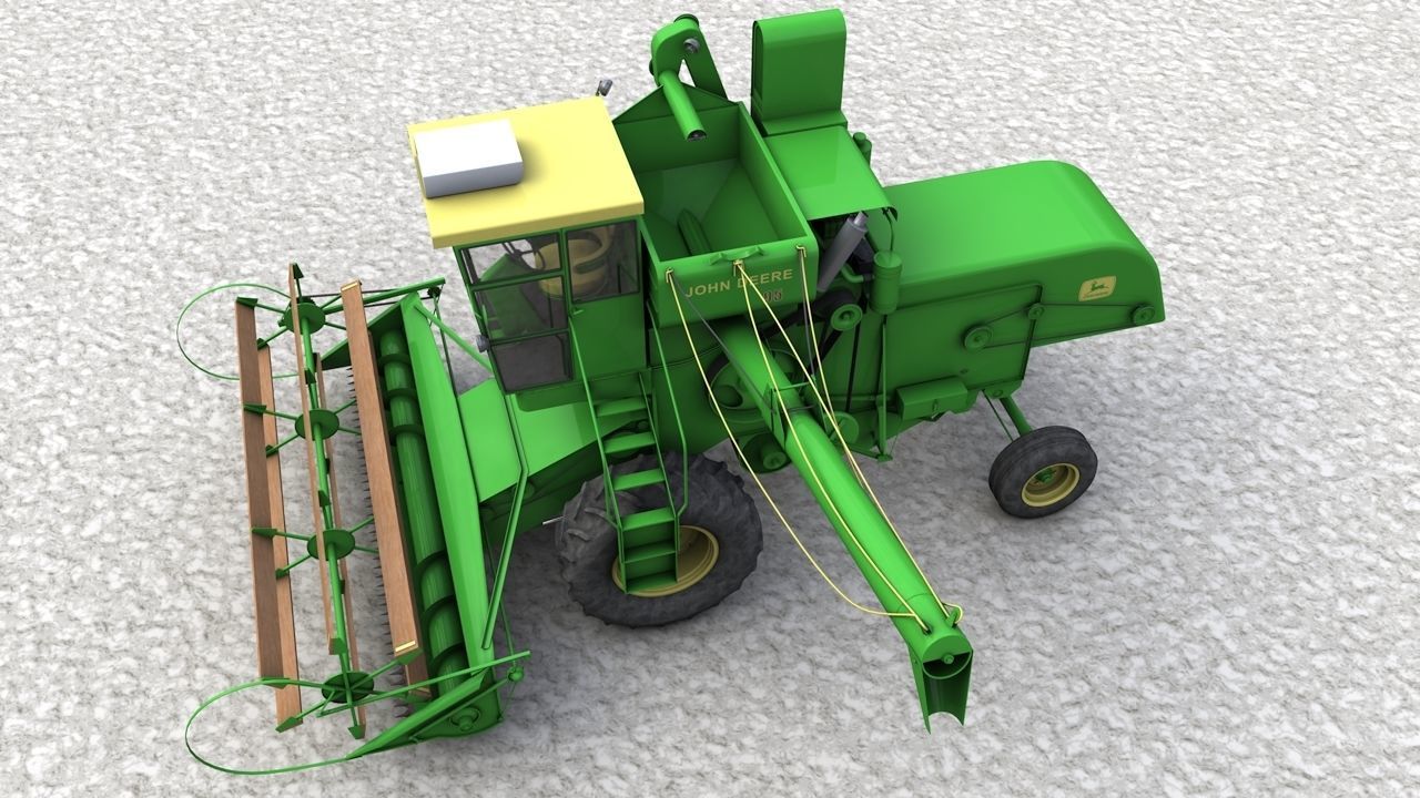 John Deere 95 1959 3D model_8