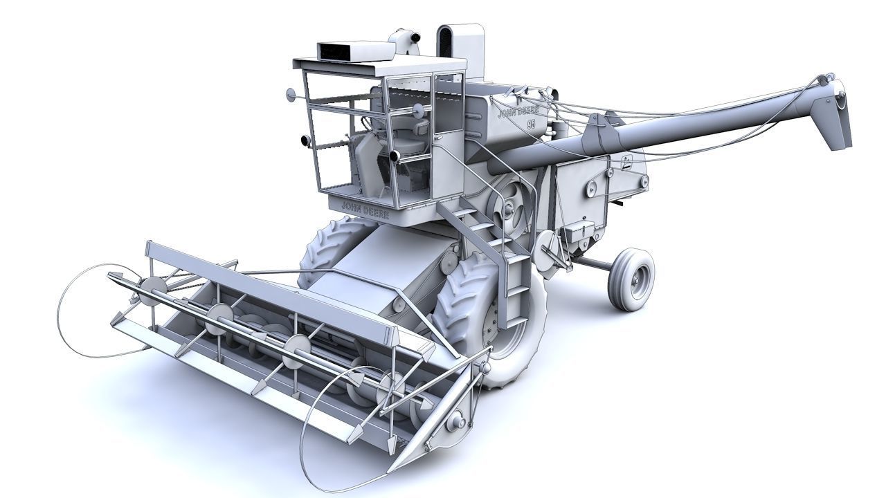 John Deere 95 1959 3D model_18