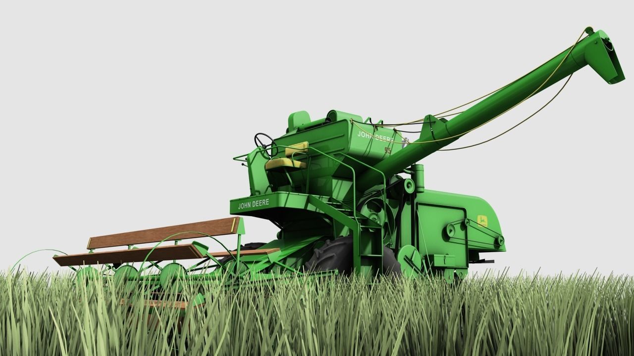 John Deere 95 1959 3D model_4