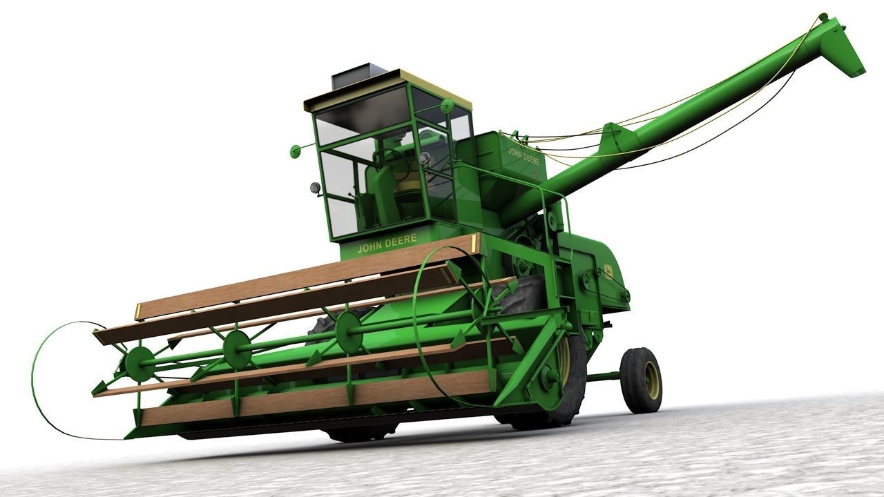 John Deere 95 1959 3D model_11