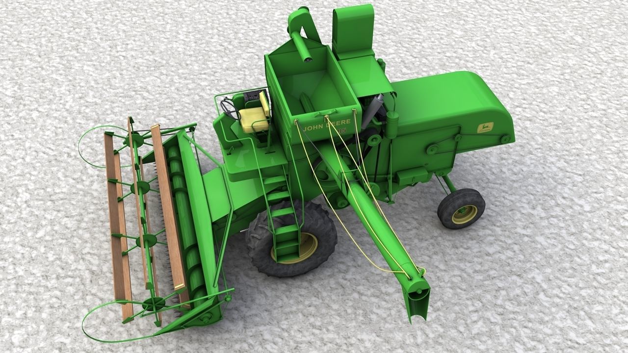 John Deere 95 1959 3D model_9