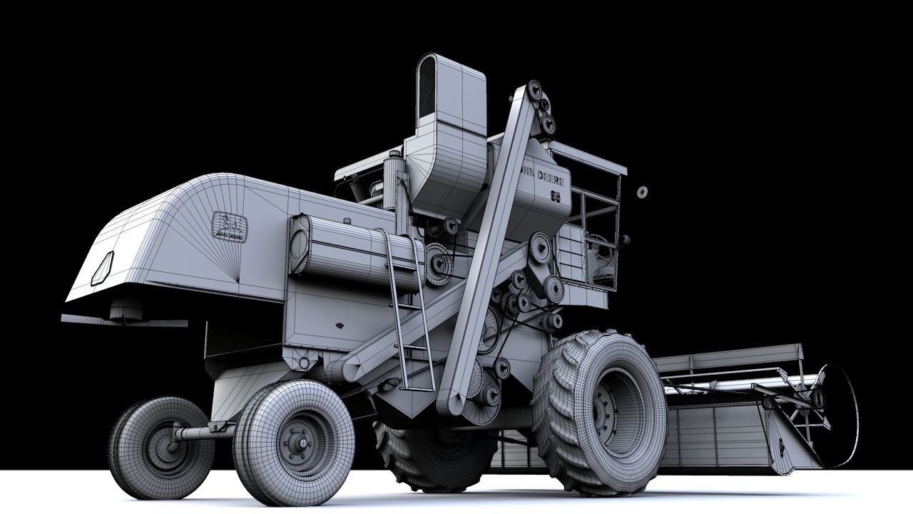 John Deere 95 1959 3D model_20