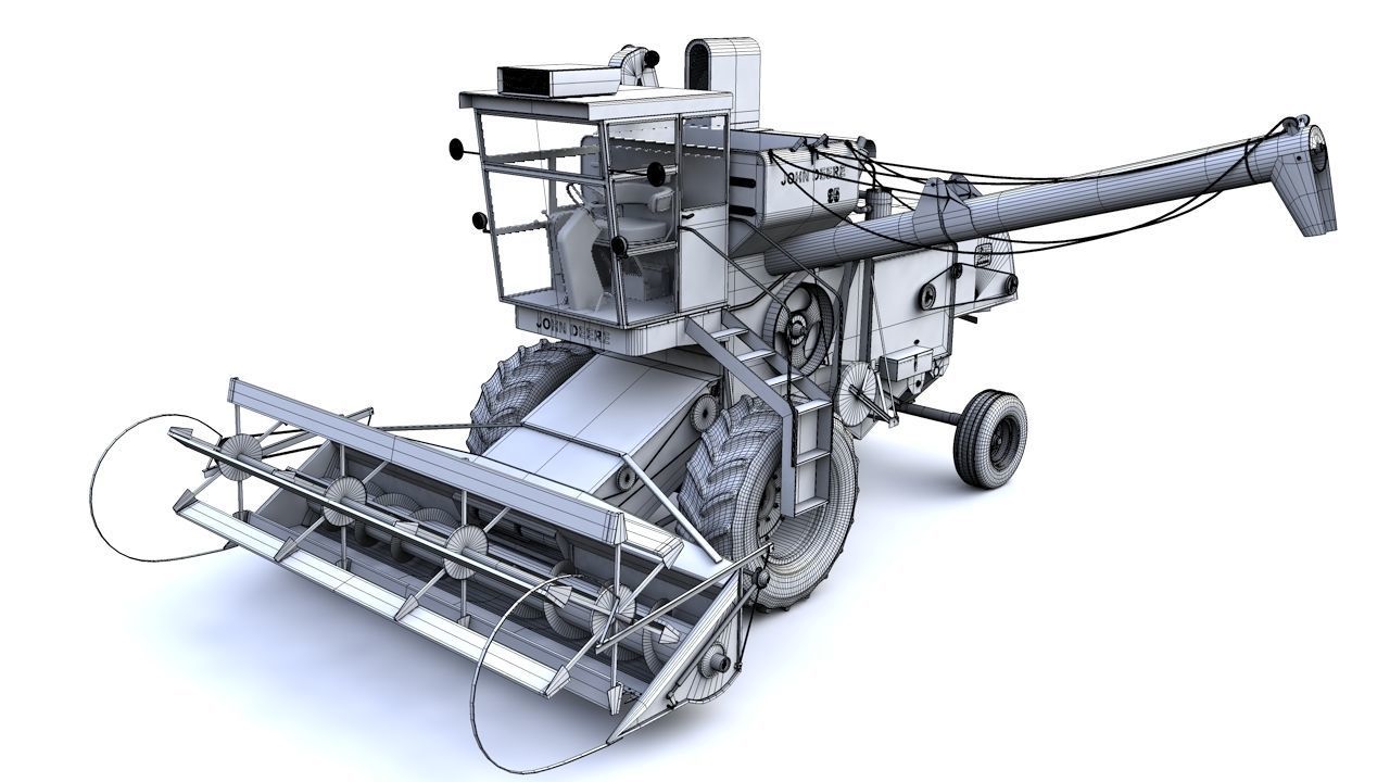 John Deere 95 1959 3D model_19